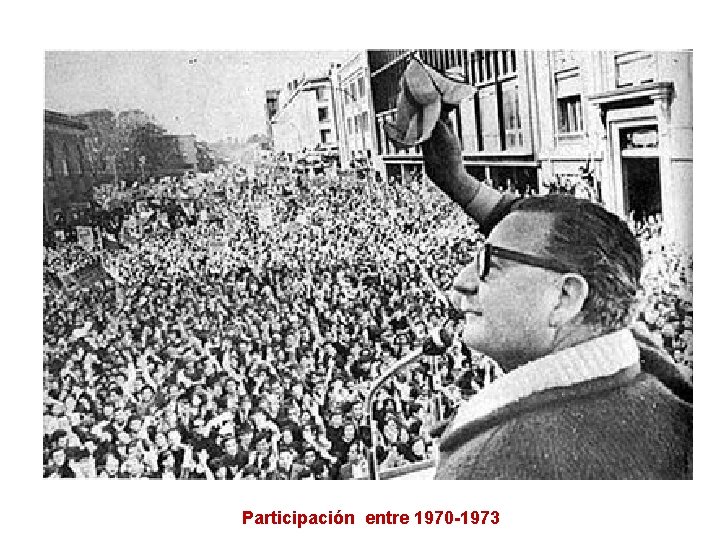 Participación entre 1970 -1973 Participación entre 1970 -1973