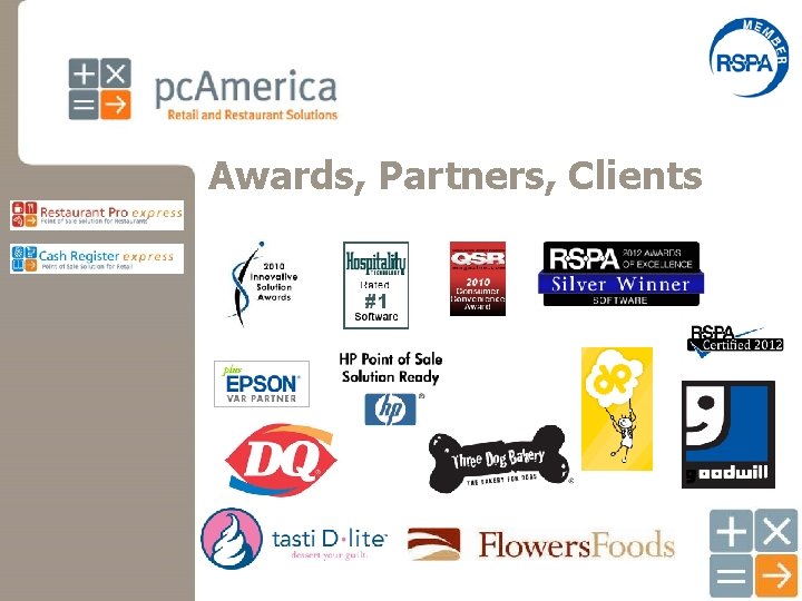 Awards, Partners, Clients 