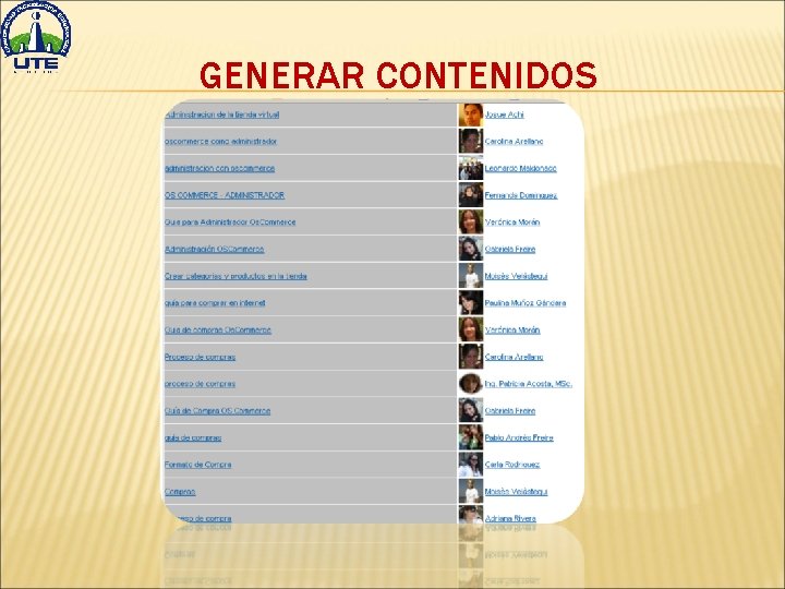 GENERAR CONTENIDOS 