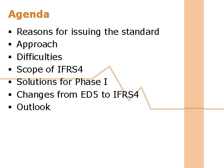 Agenda § § § § Reasons for issuing the standard Approach Difficulties Scope of Agenda § § § § Reasons for issuing the standard Approach Difficulties Scope of