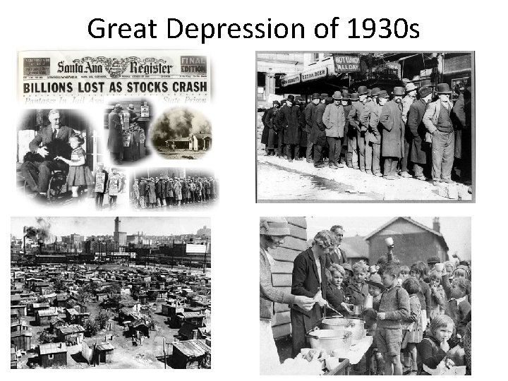 Great Depression of 1930 s 