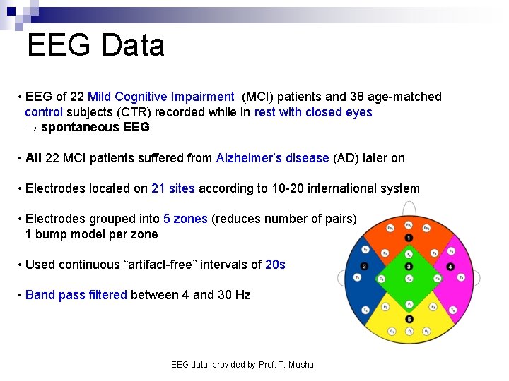 EEG Data • EEG of 22 Mild Cognitive Impairment (MCI) patients and 38 age-matched