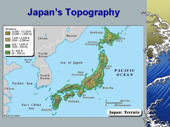 Japan’s Topography 