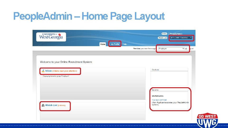 People. Admin – Home Page Layout 