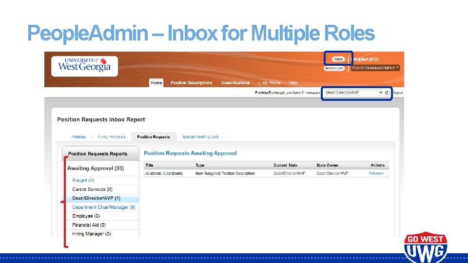 People. Admin – Inbox for Multiple Roles 