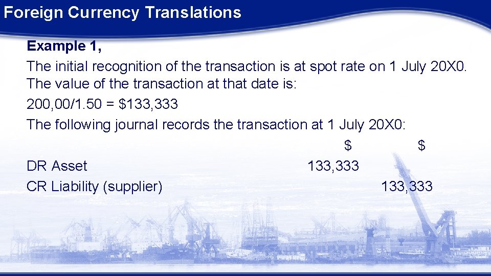 Foreign Currency Translations Management Level Paper F 2