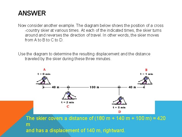 ANSWER Now consider another example. The diagram below shows the position of a cross ANSWER Now consider another example. The diagram below shows the position of a cross