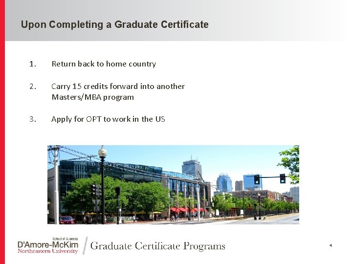 Click to edit Master title style Upon Completing a Graduate Certificate 1. Return back