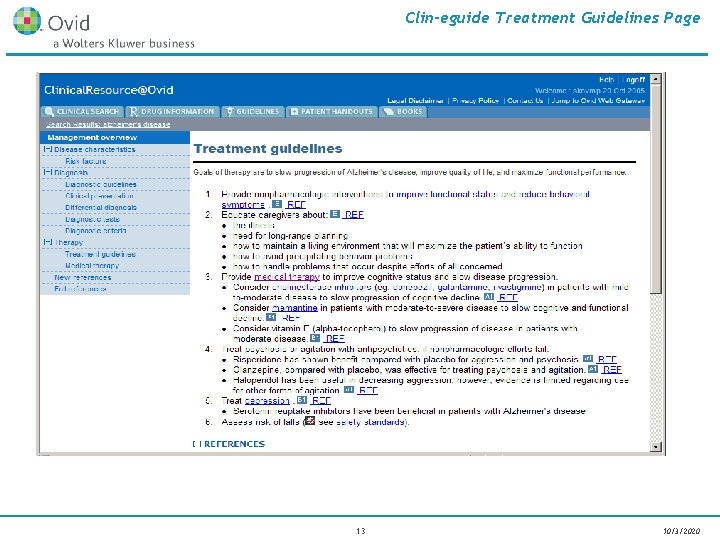 Clin-eguide Treatment Guidelines Page 13 10/3/2020 