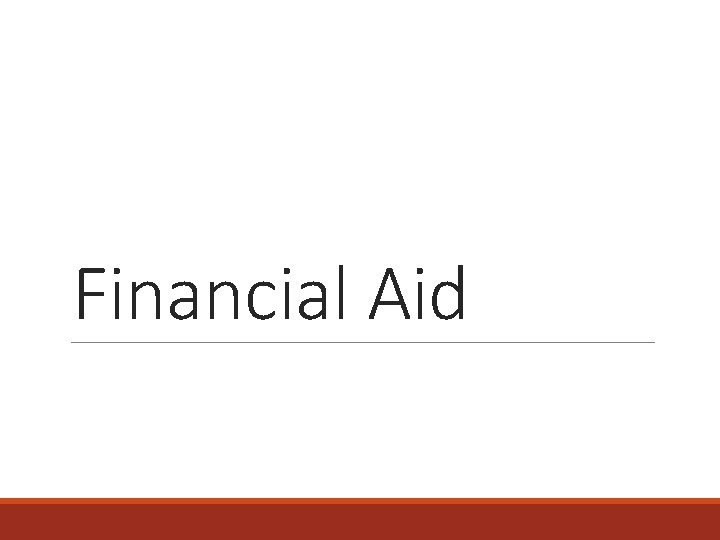 Financial Aid 