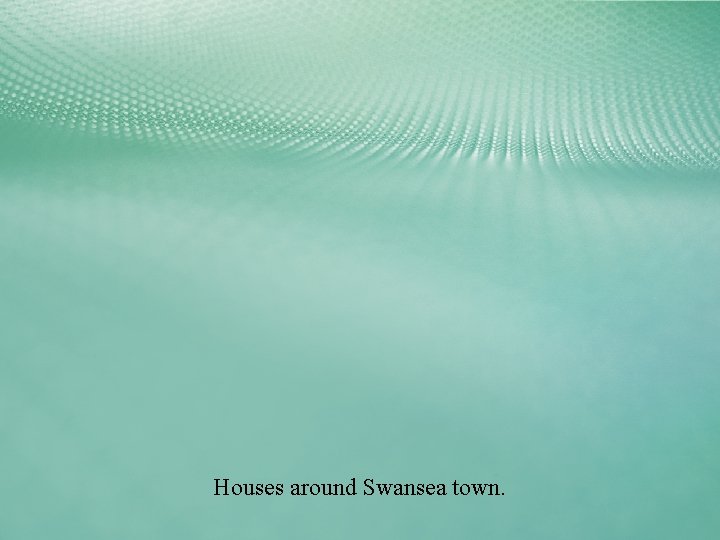 Houses around Swansea town. 