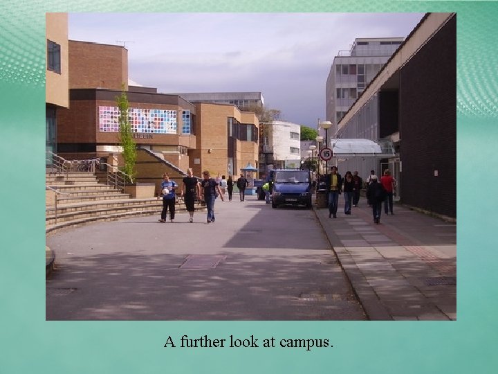 A further look at campus. 