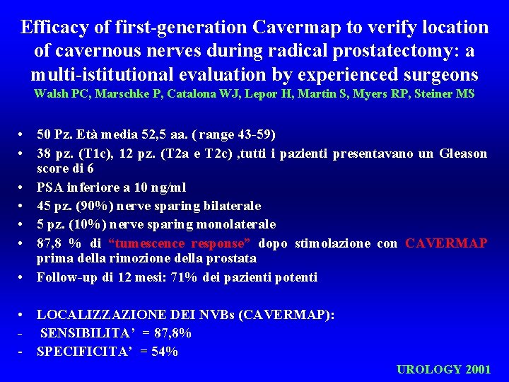 Efficacy of first-generation Cavermap to verify location of cavernous nerves during radical prostatectomy: a