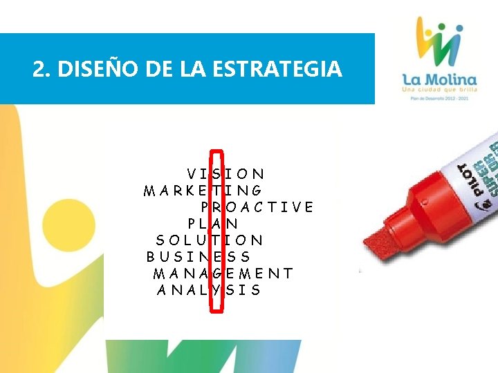 2. DISEÑO DE LA ESTRATEGIA VISION MARKETING PROACTIVE PLAN SOLUTION BUSINESS MANAGEMENT ANALYSIS 