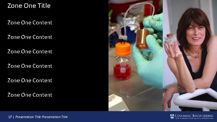 Zone One Title Zone One Content Zone One Content 17 | Presentation Title 