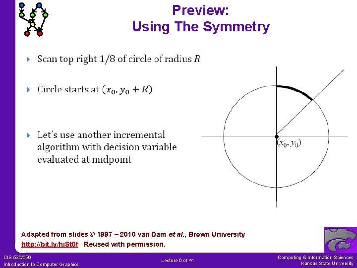 Preview: Using The Symmetry Adapted from slides © 1997 – 2010 van Dam et Preview: Using The Symmetry Adapted from slides © 1997 – 2010 van Dam et