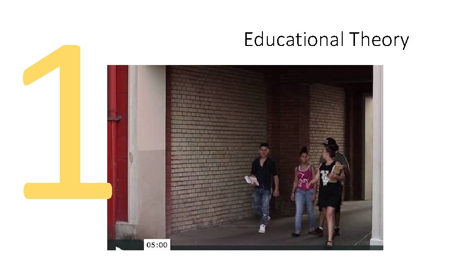 1 Educational Theory 1 Educational Theory