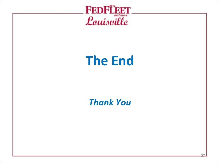 The End Thank You 37 