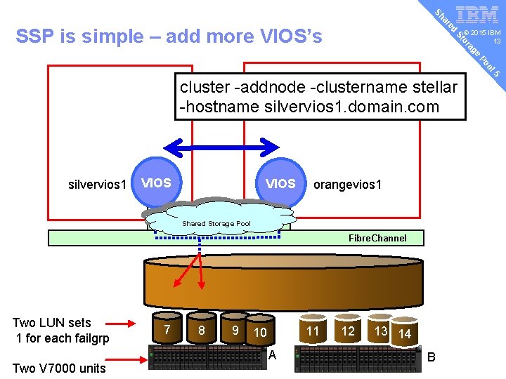 v ed ar Sh © 2015 IBM 13 e ag or St SSP is