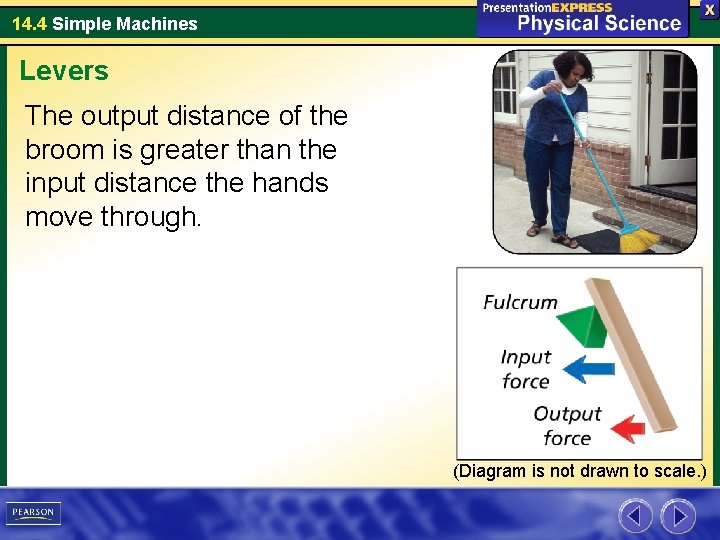 14. 4 Simple Machines Levers The output distance of the broom is greater than 14. 4 Simple Machines Levers The output distance of the broom is greater than