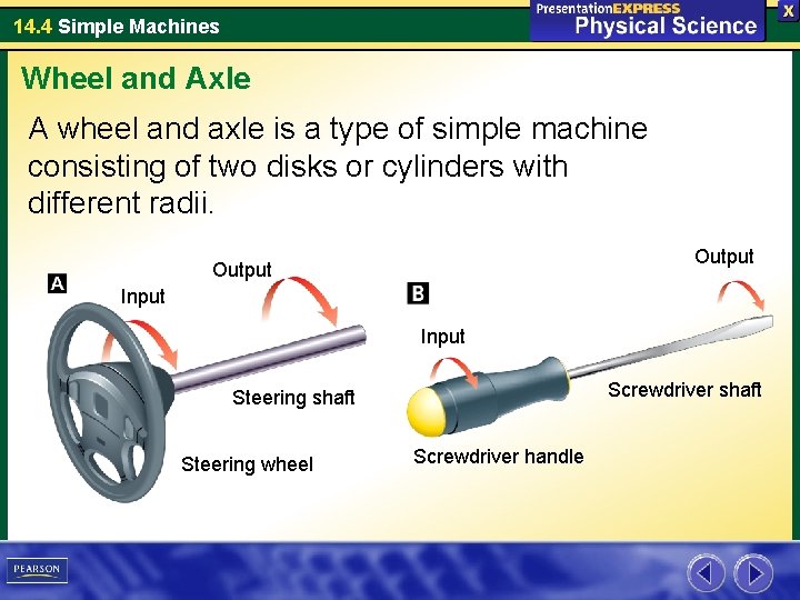 14. 4 Simple Machines Wheel and Axle A wheel and axle is a type 14. 4 Simple Machines Wheel and Axle A wheel and axle is a type