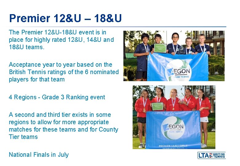 Premier 12&U – 18&U The Premier 12&U-18&U event is in place for highly rated Premier 12&U – 18&U The Premier 12&U-18&U event is in place for highly rated