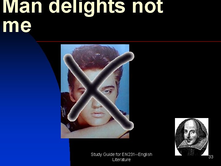 Man delights not me Study Guide for EN 231 --English Literature 33 