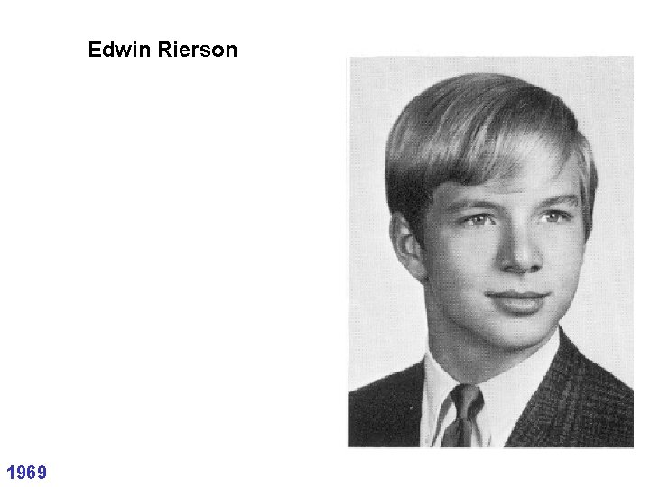 Edwin Rierson 1969 