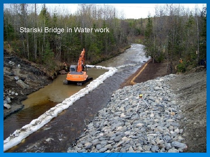 Stariski Bridge in Water work Stariski Bridge in Water work