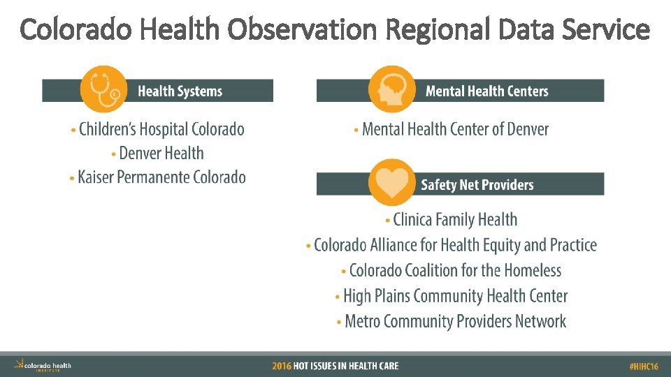 Colorado Health Observation Regional Data Service 