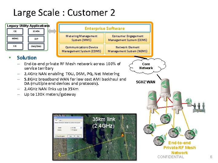 Large Scale : Customer 2 Legacy Utility Applications • CIS SCADA MDMS SAP GIS