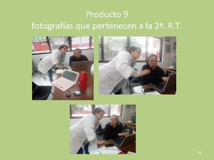 Producto 9 fotografías que pertenecen a la 2ª. R. T. 58 