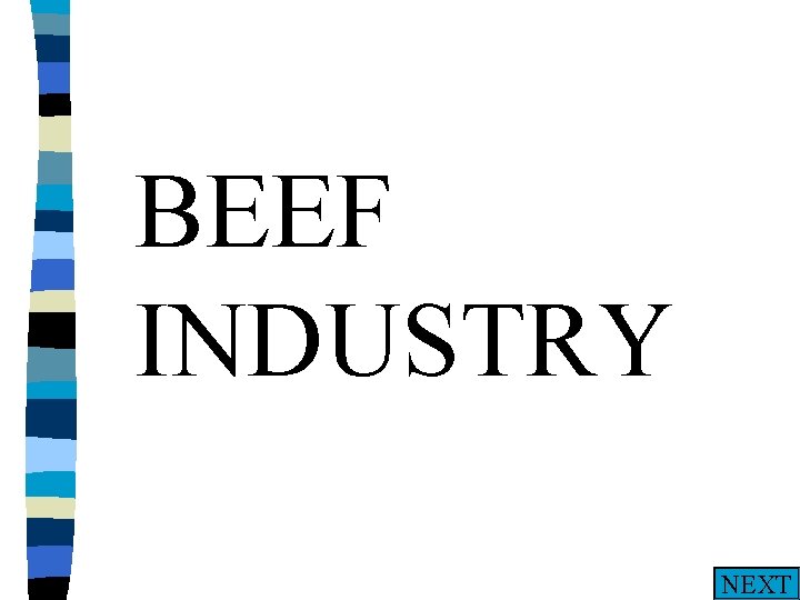 BEEF INDUSTRY NEXT 