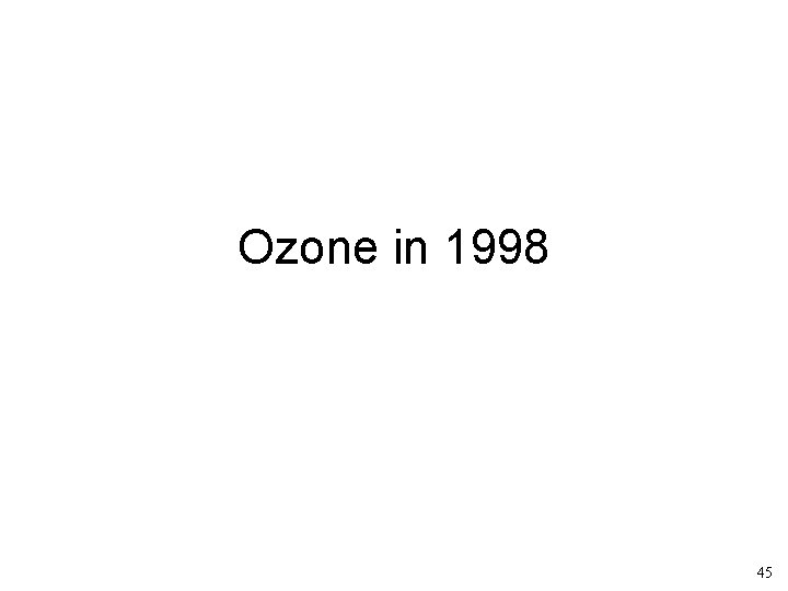 Ozone in 1998 45 