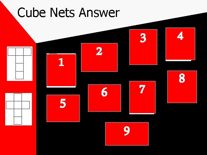 Cube Nets Answer 1 5 3 2 7 6 9 4 8 Cube Nets Answer 1 5 3 2 7 6 9 4 8