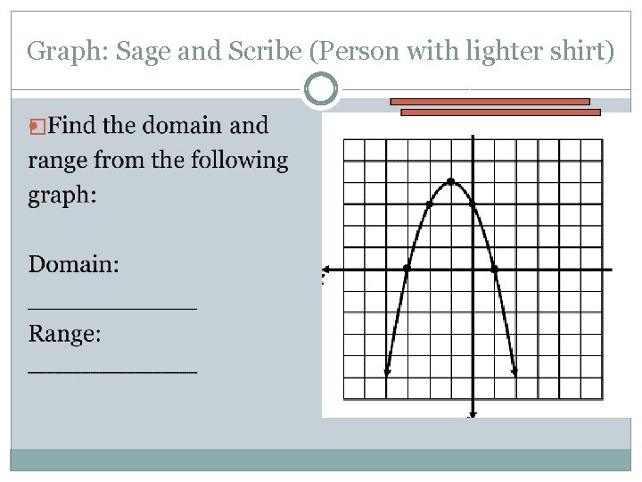 Graph: Sage and Scribe (Person with lighter shirt) � 