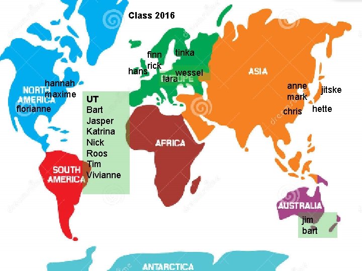 Class 2016 finn rick hans hannah maxime florianne UT Bart Jasper Katrina Nick Roos