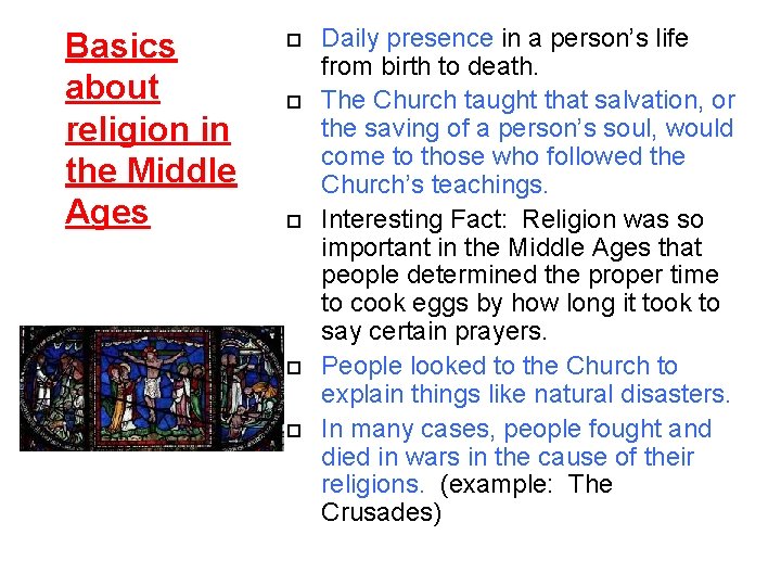 Basics about religion in the Middle Ages Daily presence in a person’s life from Basics about religion in the Middle Ages Daily presence in a person’s life from