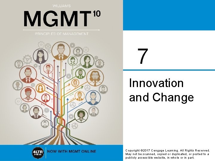 7 Innovation and Change Copyright © 2017 Cengage Learning. All Rights Reserved. May not