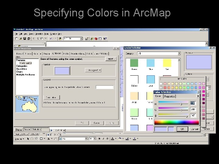 Specifying Colors in Arc. Map 