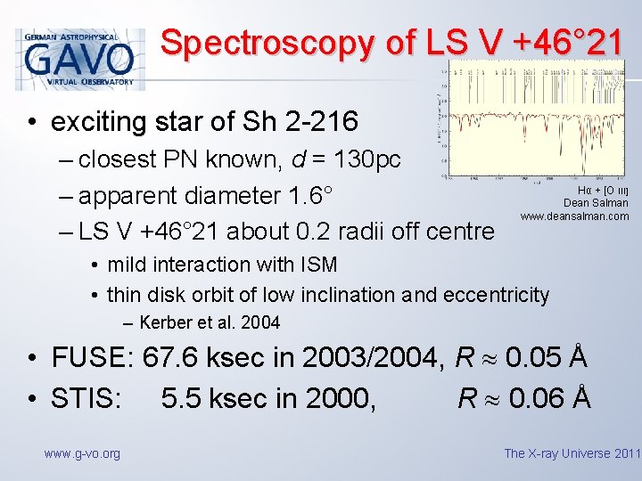 Spectroscopy of LS V +46° 21 • exciting star of Sh 2 -216 –