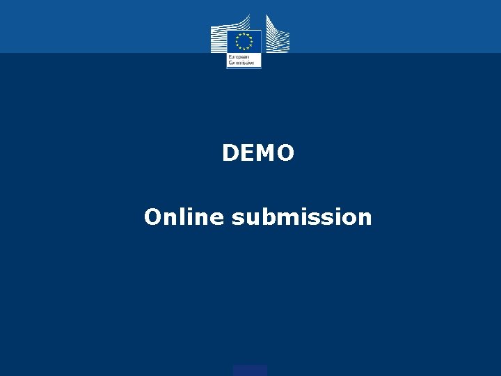 DEMO Online submission 