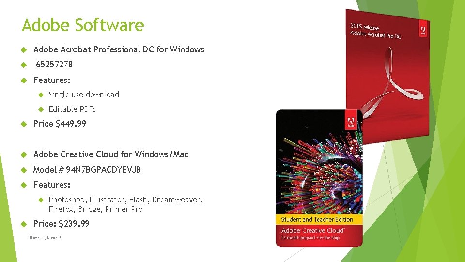 Adobe Software Adobe Acrobat Professional DC for Windows 65257278 Features: Single use download Editable