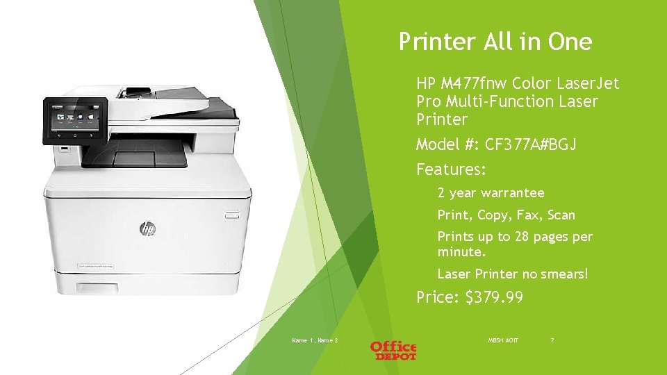 Printer All in One HP M 477 fnw Color Laser. Jet Pro Multi-Function Laser