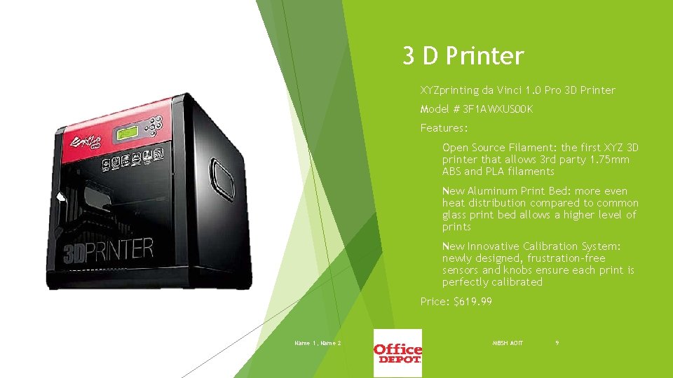 3 D Printer XYZprinting da Vinci 1. 0 Pro 3 D Printer Model #