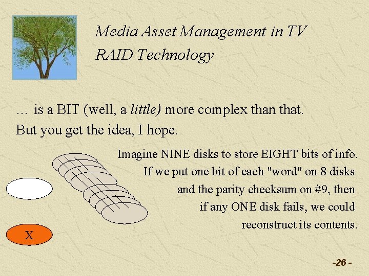 Media Asset Management in TV RAID Technology … is a BIT (well, a little)