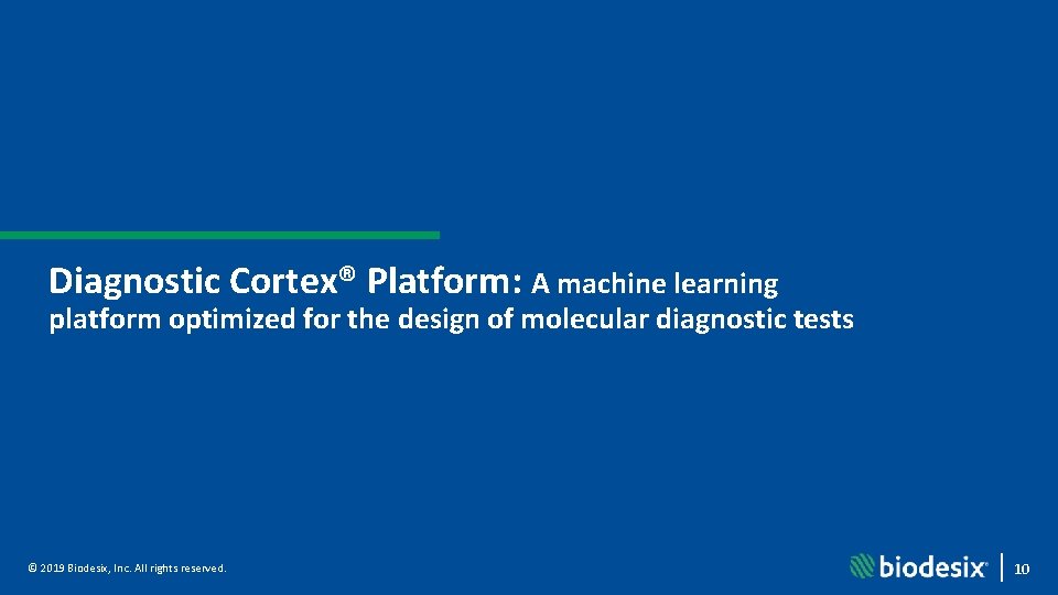 Diagnostic Cortex® Platform: A machine learning platform optimized for the design of molecular diagnostic