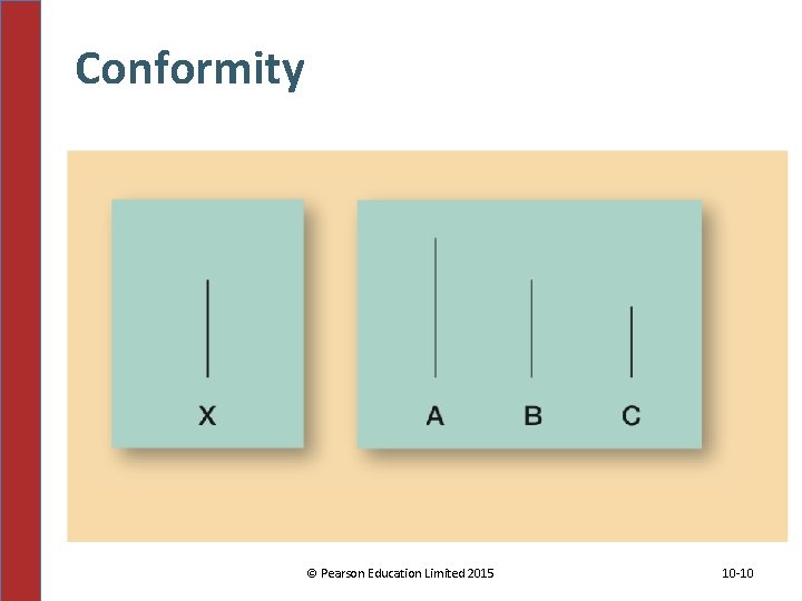 Conformity © Pearson Education Limited 2015 10 -10 