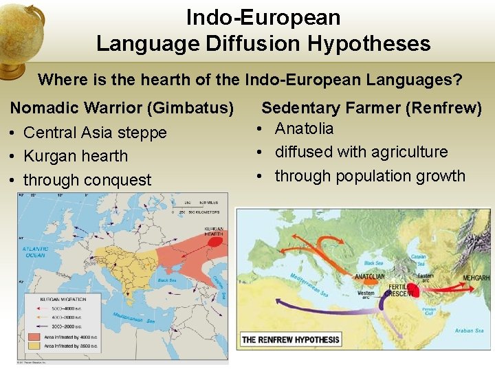 Indo-European Language Diffusion Hypotheses Where is the hearth of the Indo-European Languages? Nomadic Warrior