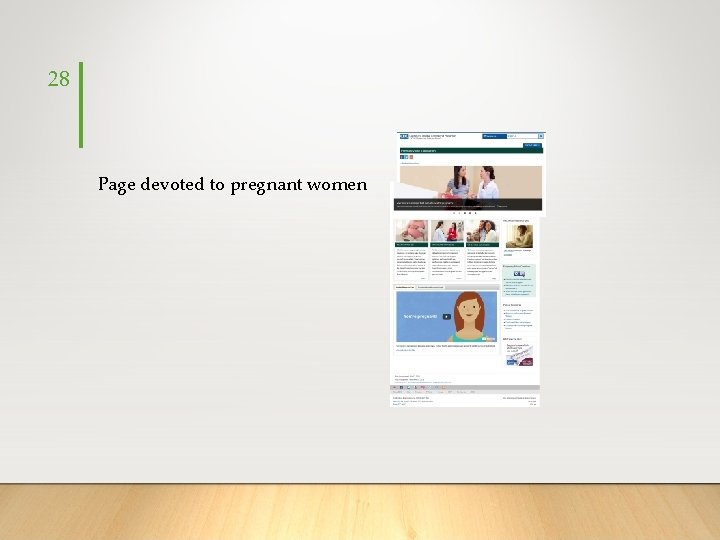 28 Page devoted to pregnant women 